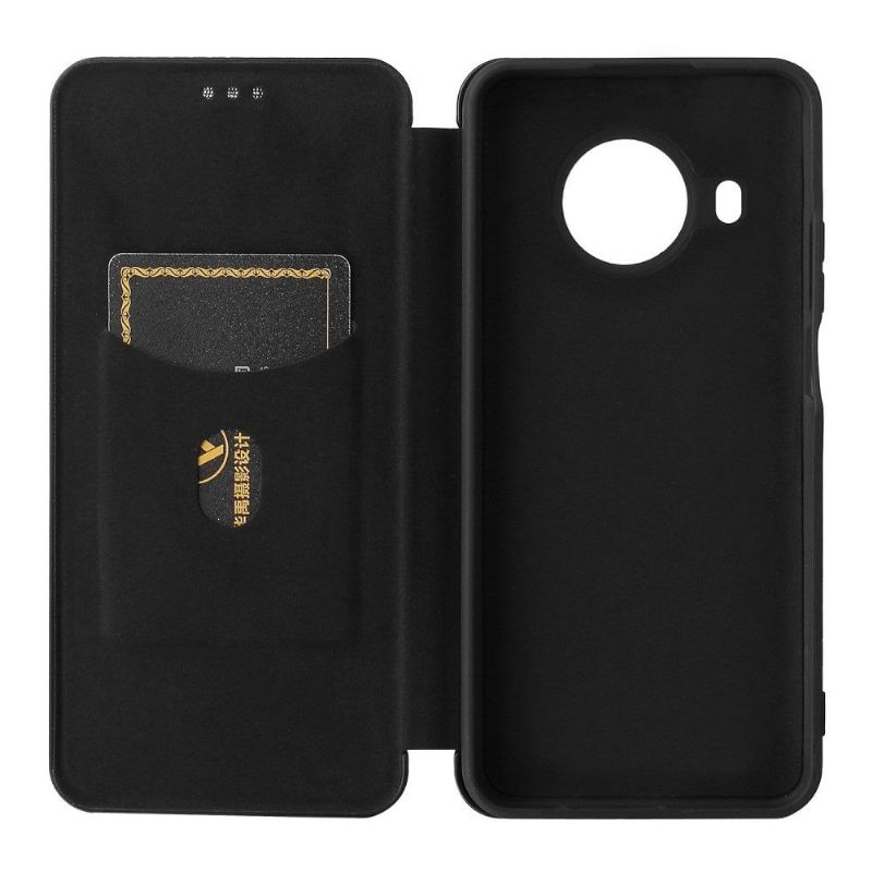 Kožené Pouzdro Na Nokia X20 / X10 Umělá Kůže Ve Stylu Uhlíkových Vláken