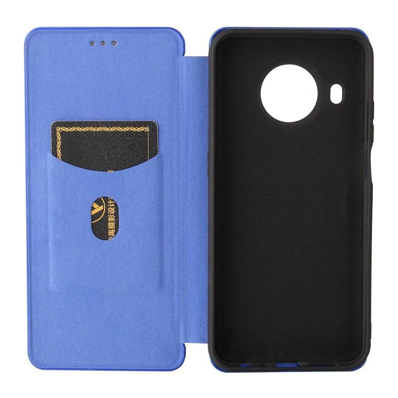 Kožené Pouzdro Na Nokia X20 / X10 Umělá Kůže Ve Stylu Uhlíkových Vláken