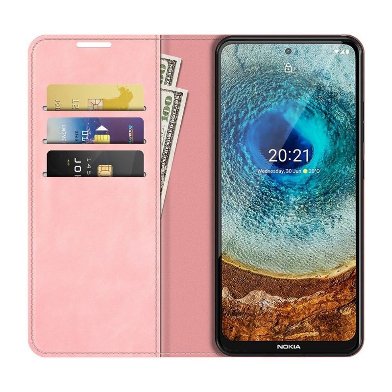 Pouzdra Na Nokia X20 / X10 Funkční Stojan Z Umělé Kůže