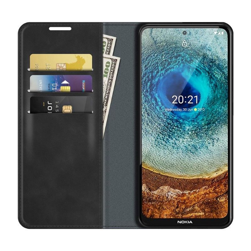 Pouzdra Na Nokia X20 / X10 Funkční Stojan Z Umělé Kůže