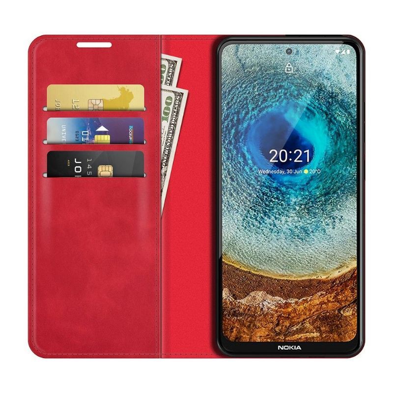 Pouzdra Na Nokia X20 / X10 Funkční Stojan Z Umělé Kůže