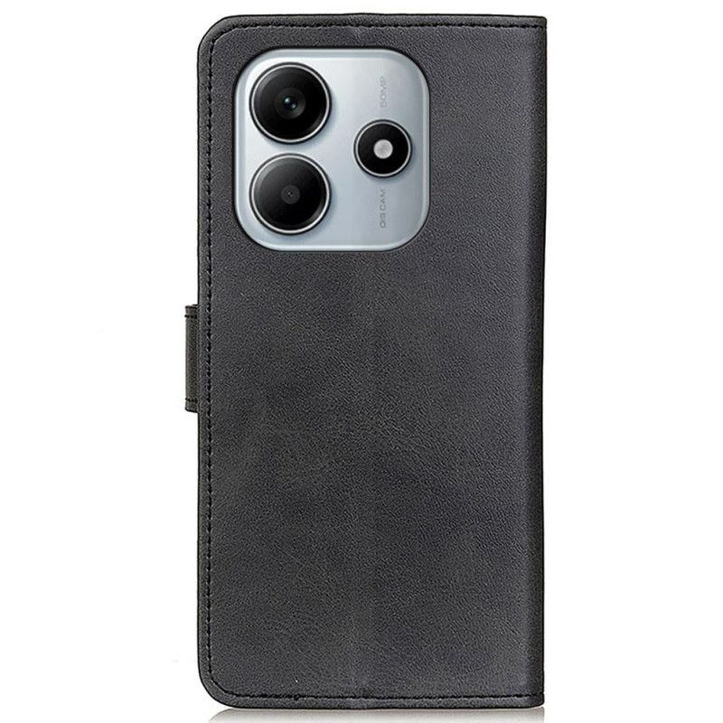 Kožený Kryt Na Xiaomi Redmi Note 14 4g Matná Umělá Kůže