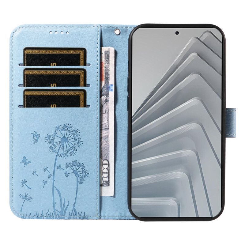 Kožený Kryt Na Xiaomi Redmi Note 14 4g Pampelišky