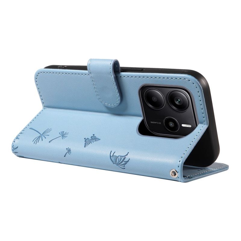 Kožený Kryt Na Xiaomi Redmi Note 14 4g Pampelišky