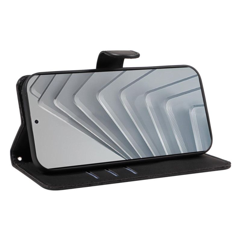 Kožený Kryt Na Xiaomi Redmi Note 14 4g Vlnité Linie