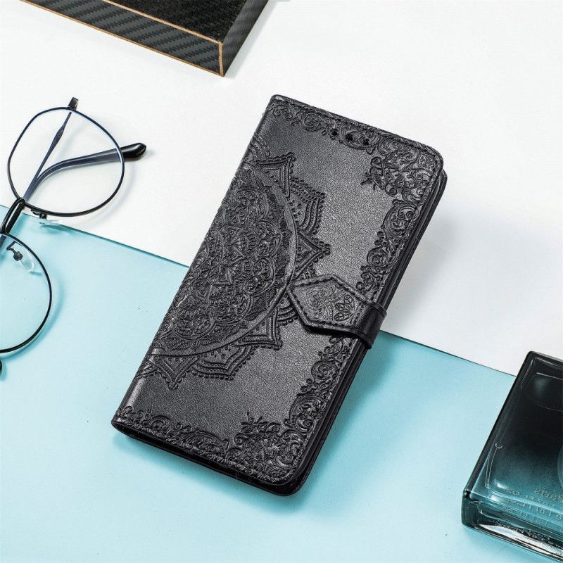 Kožený Kryt Xiaomi Redmi Note 14 4g Barokní Mandala