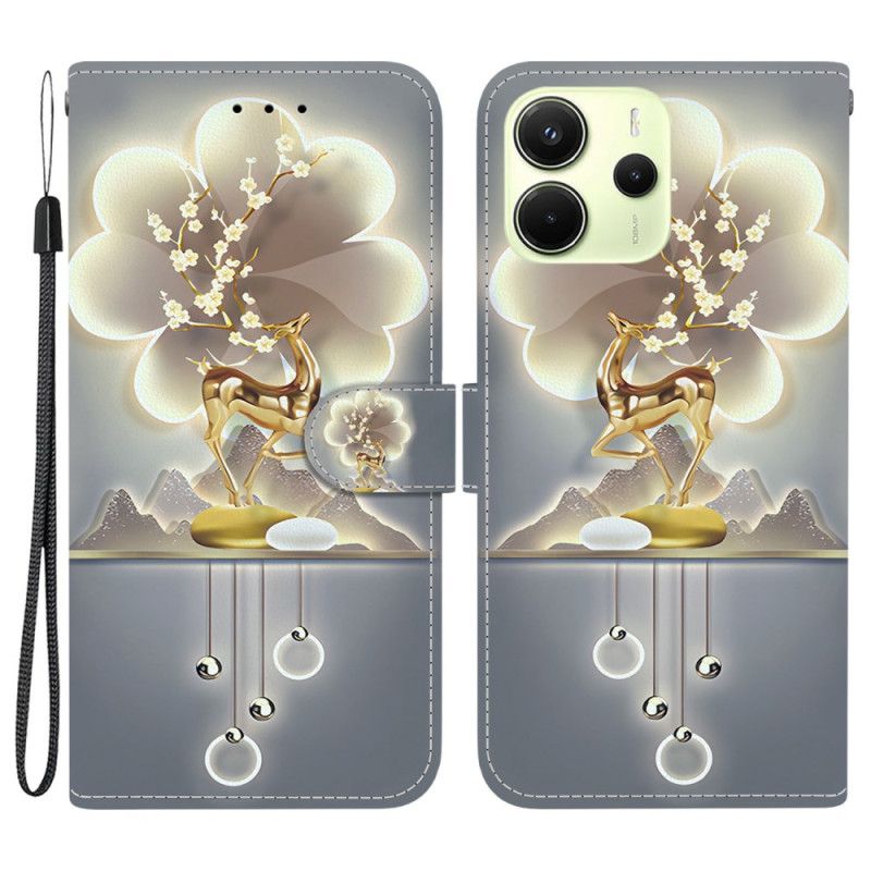 Kožený Kryt Xiaomi Redmi Note 14 4g Jelen