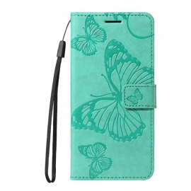 Kožený Kryt Xiaomi Redmi Note 14 4g Obří Motýli