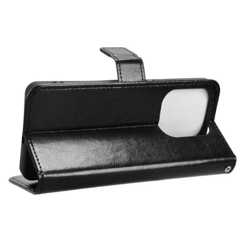 Kožený Kryt Xiaomi Redmi Note 14 4g Okázalá Umělá Kůže