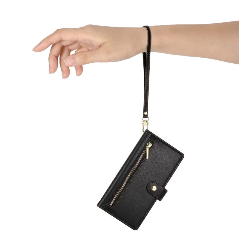 Kožený Kryt Xiaomi Redmi Note 14 4g Peněženka A Popruhy