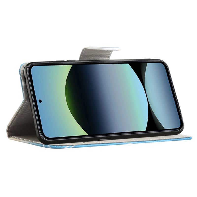 Kožený Kryt Xiaomi Redmi Note 14 4g Třpytivé Motýly