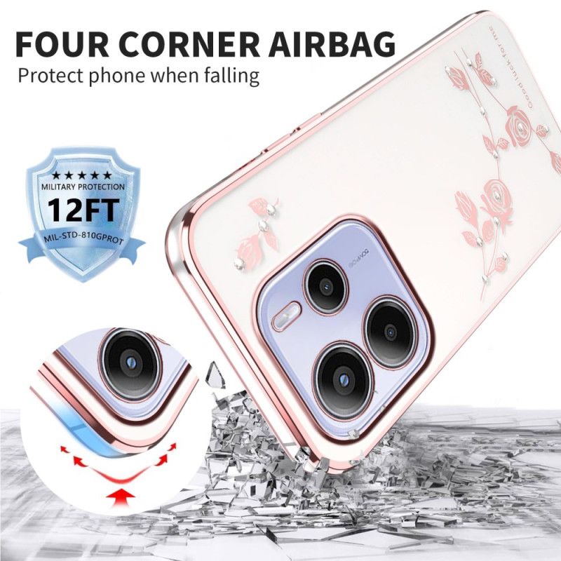 Kryt Na Xiaomi Redmi Note 14 4g Kamínky A Květiny