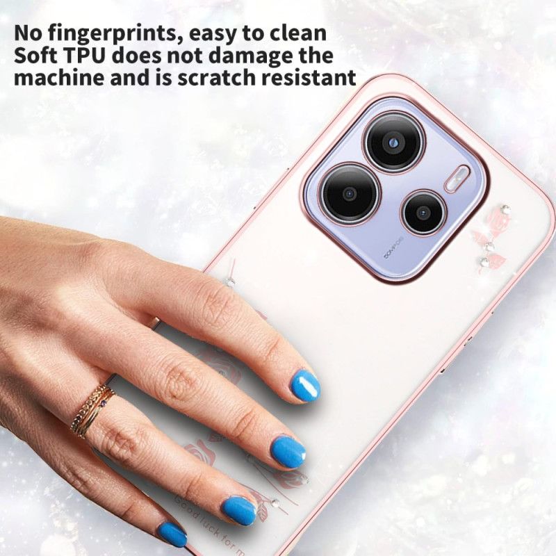 Kryt Na Xiaomi Redmi Note 14 4g Kamínky A Květiny