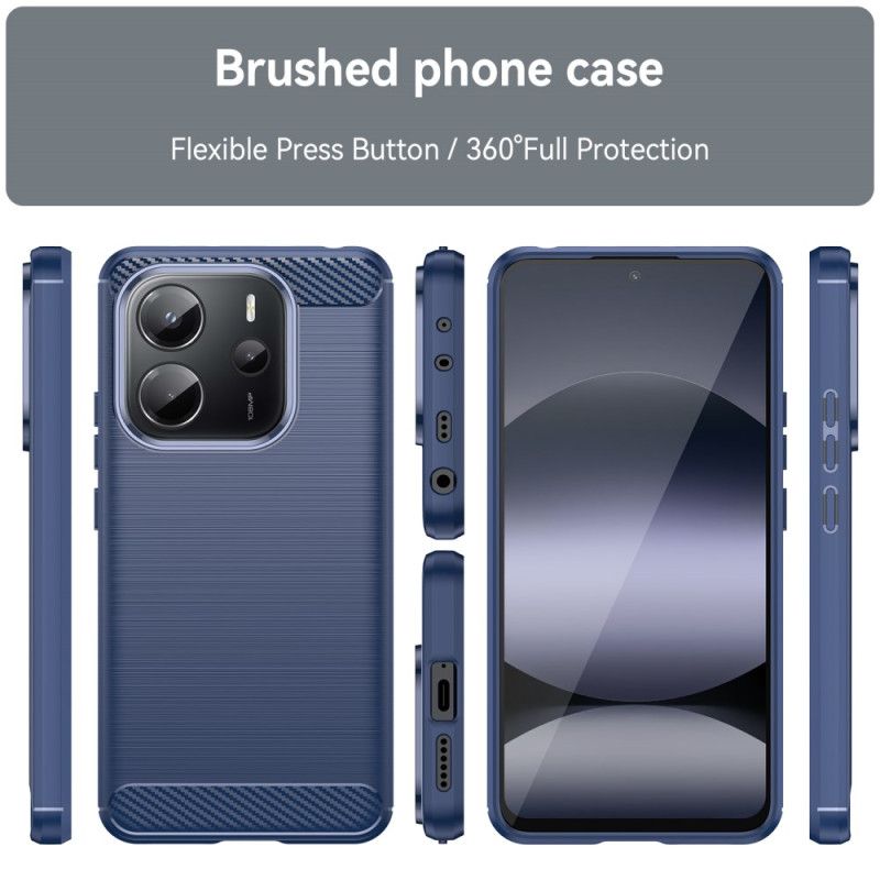 Kryt Xiaomi Redmi Note 14 4g Kartáčovaná Uhlíková Vlákna