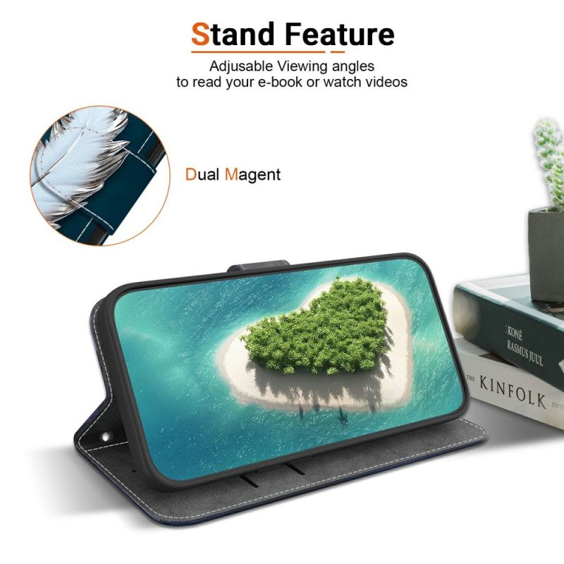 Peněženková Pouzdra Xiaomi Redmi Note 14 4g Kryty Na Mobil Bílé Peří