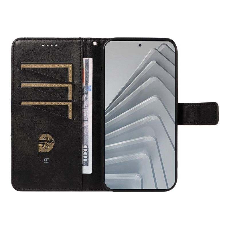 Peněženková Pouzdra Xiaomi Redmi Note 14 4g Kryty Na Mobil Geometrický Vzor