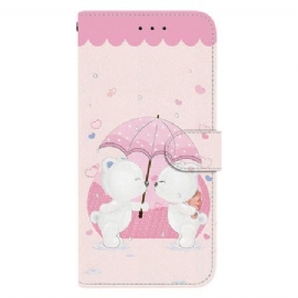 Peněženková Pouzdra Xiaomi Redmi Note 14 4g Kryty Na Mobil Pár Medvědů