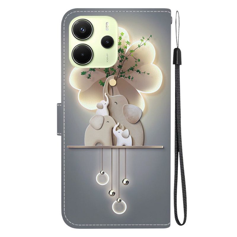 Peněženková Pouzdra Xiaomi Redmi Note 14 4g Kryty Na Mobil Sloni