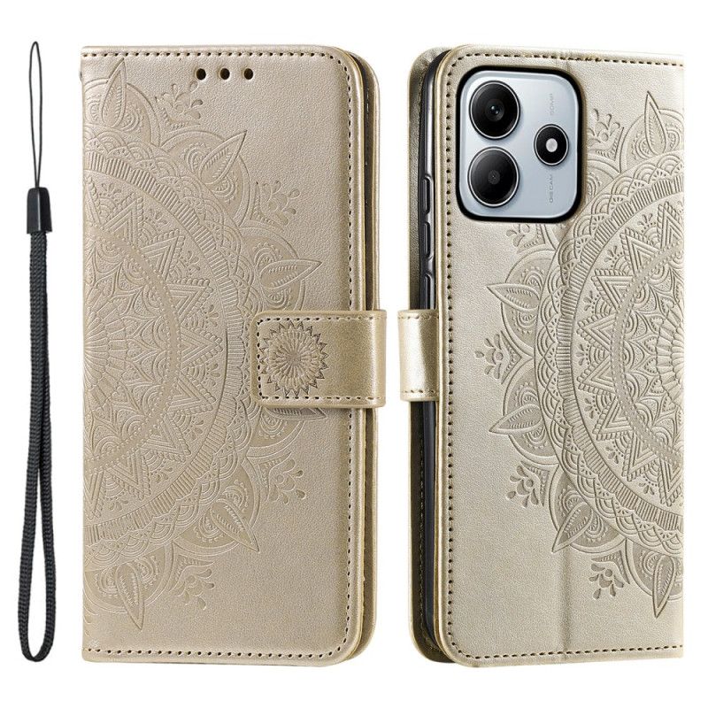 Peněženková Pouzdra Xiaomi Redmi Note 14 4g Mandala Slunce