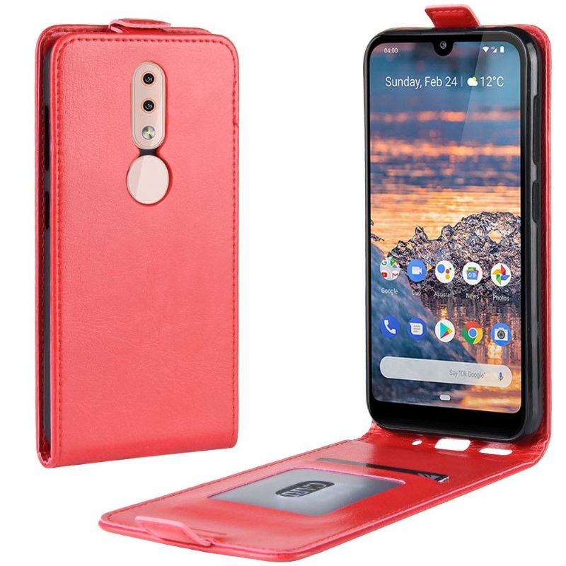 Kožené Pouzdro Folio Na Nokia 4.2 Flipové Pouzdro Vertikální Umělá Kůže