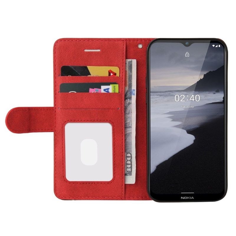 Kožené Pouzdro Na Nokia 4.2 Dvoubarevné Umělecké