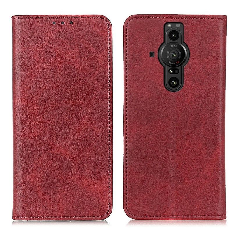 Flipové Pouzdro Na Sony Xperia Pro-I Kožené Pouzdro Simone Flip Umělá Stará Kůže