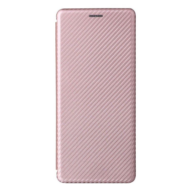 Flipové Pouzdro Na Sony Xperia Pro-I Koženka Z Uhlíkových Vláken