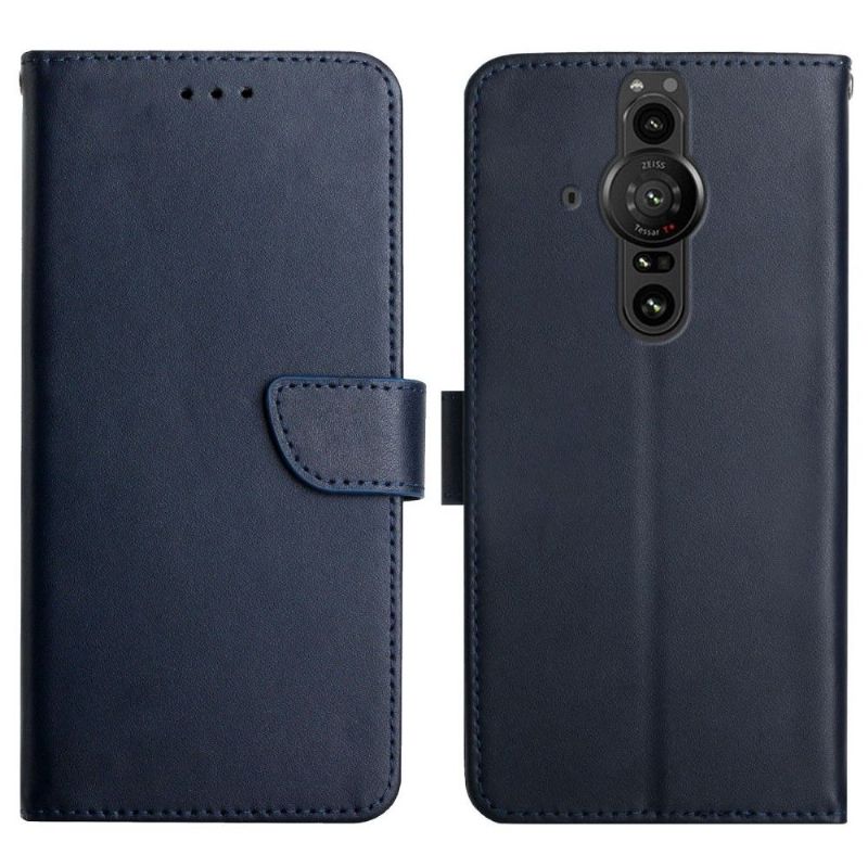 Flipové Pouzdro Na Sony Xperia Pro-I Kůže Hladká Na Dotek