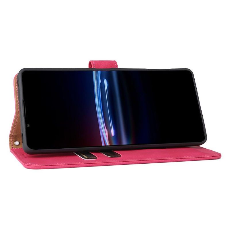 Flipové Pouzdro Na Sony Xperia Pro-I Měkký Dotek