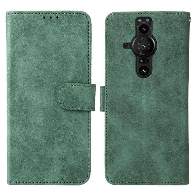 Flipové Pouzdro Na Sony Xperia Pro-I Měkký Dotek
