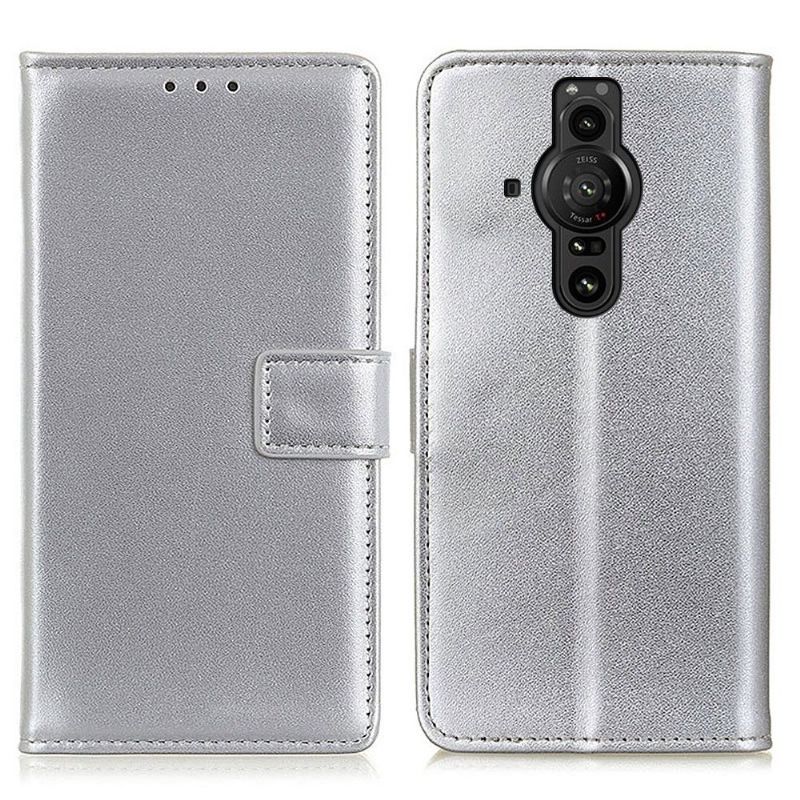 Kožené Pouzdro Na Sony Xperia Pro-I Základní Umělá Kůže