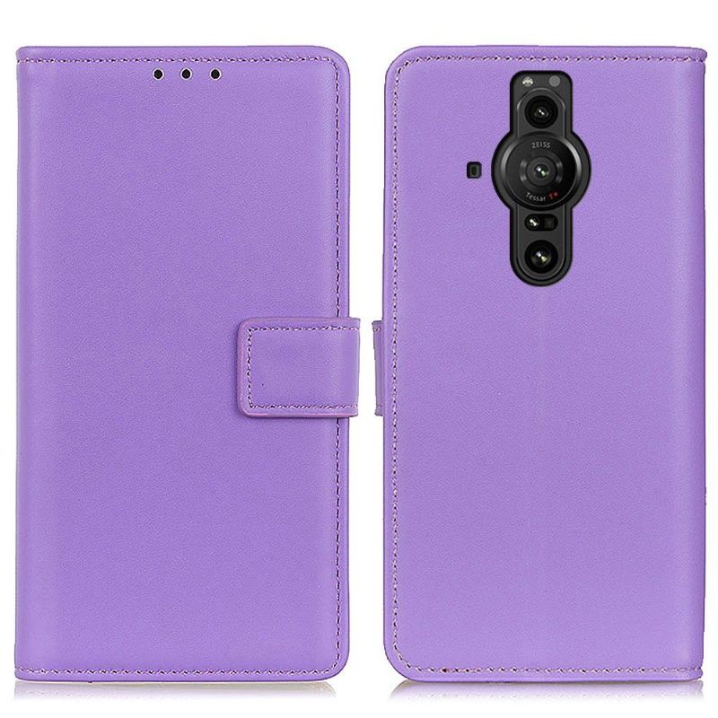 Kožené Pouzdro Na Sony Xperia Pro-I Základní Umělá Kůže