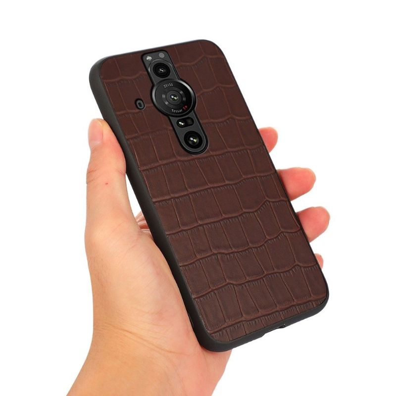 Kryt Na Sony Xperia Pro-I Elegantní Croco