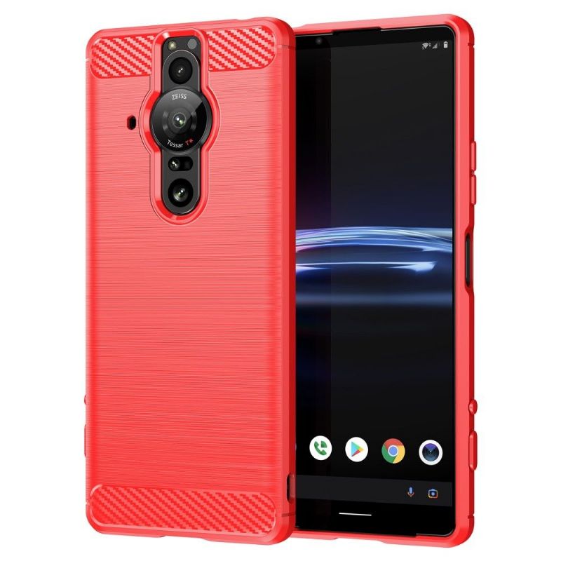 Kryt Na Sony Xperia Pro-I Kartáčovaný Efekt Flexibilní