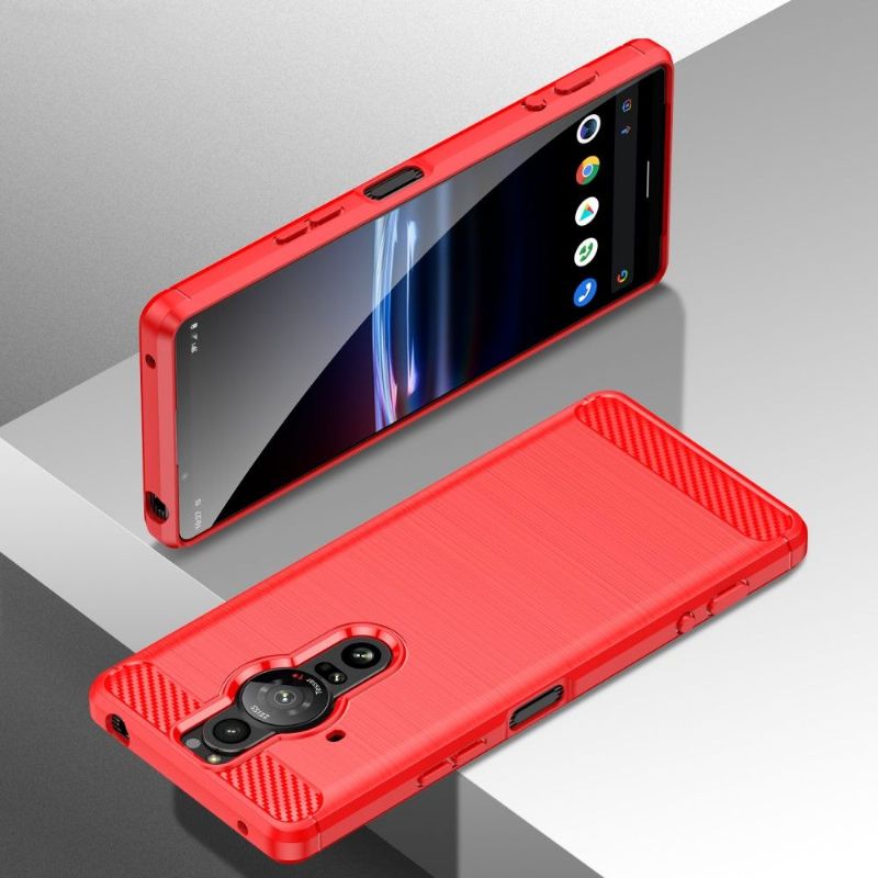 Kryt Na Sony Xperia Pro-I Kartáčovaný Efekt Flexibilní