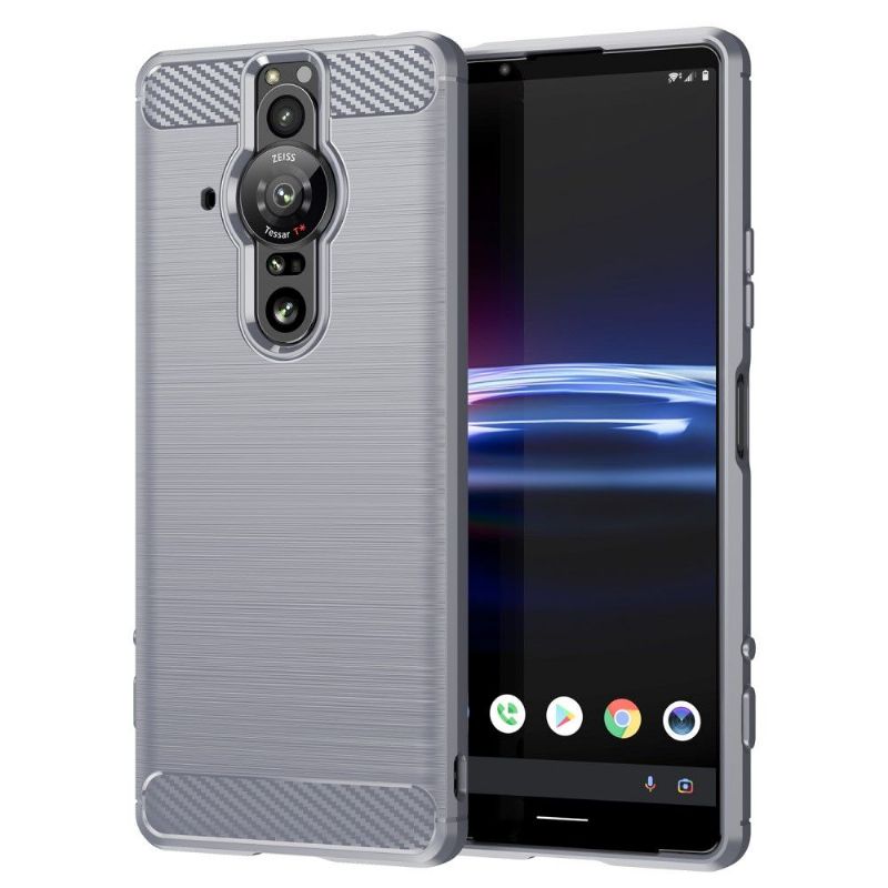 Kryt Na Sony Xperia Pro-I Kartáčovaný Efekt Flexibilní