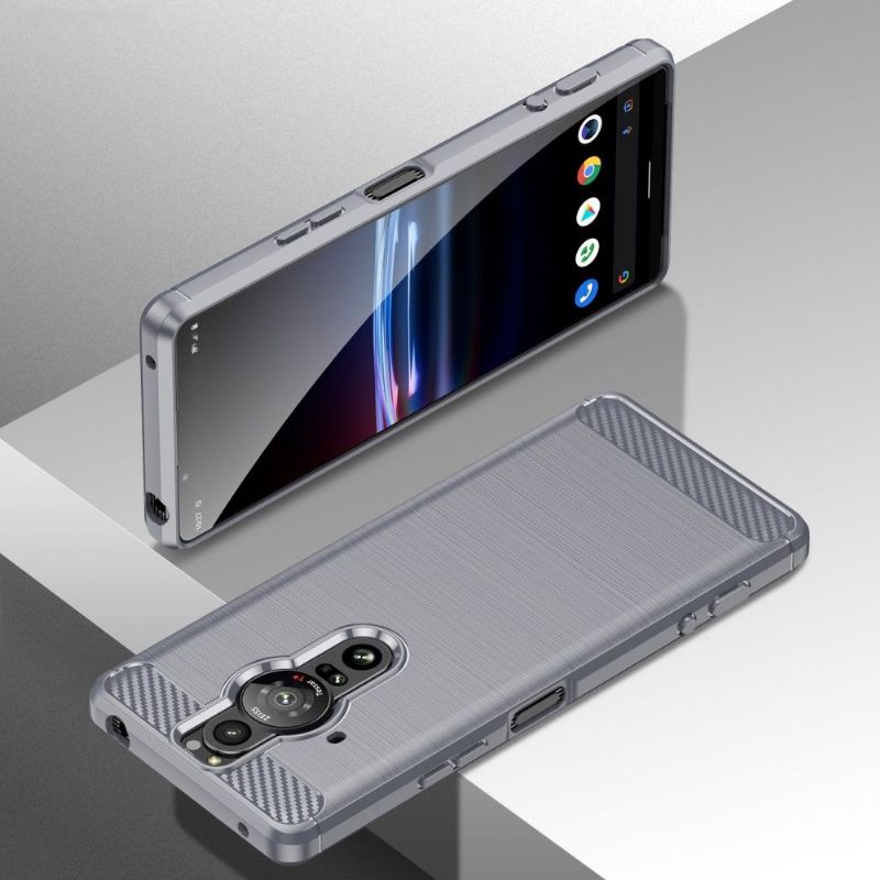 Kryt Na Sony Xperia Pro-I Kartáčovaný Efekt Flexibilní