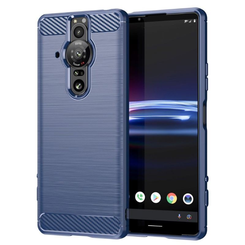 Kryt Na Sony Xperia Pro-I Kartáčovaný Efekt Flexibilní