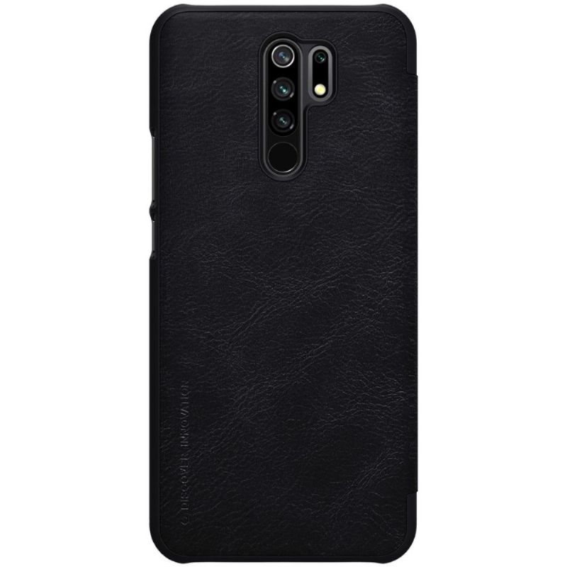 Flipové Pouzdro Na Xiaomi Redmi 9 Kožený Efekt Řady Qin