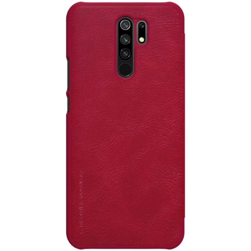 Flipové Pouzdro Na Xiaomi Redmi 9 Kožený Efekt Řady Qin