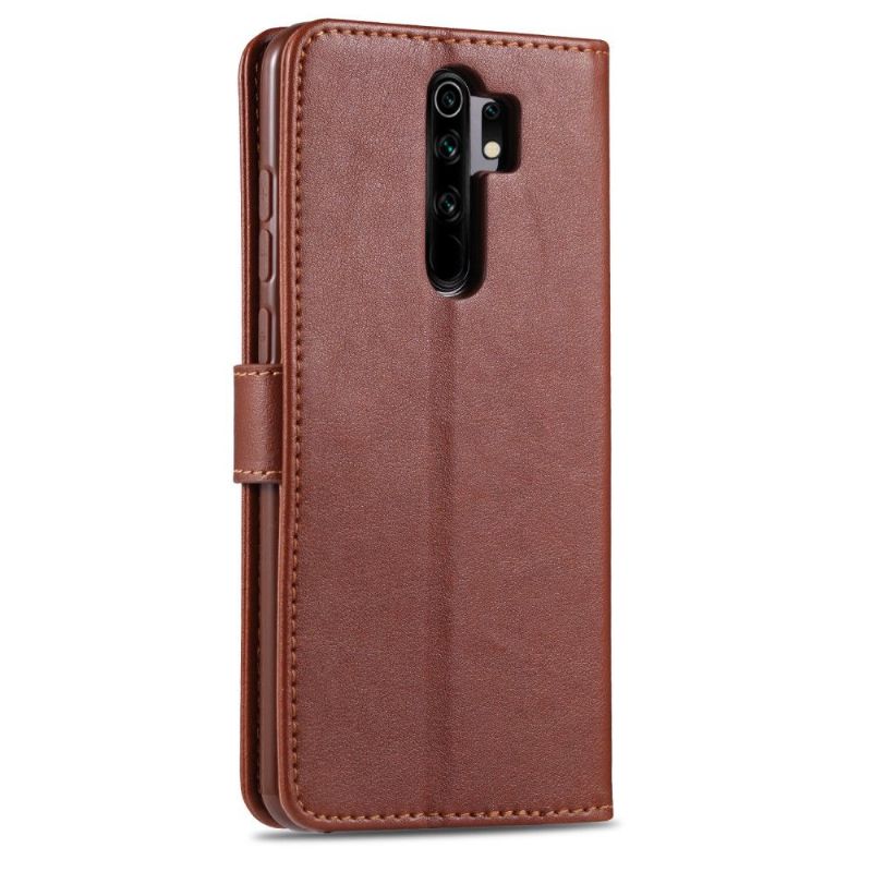 Flipové Pouzdro Na Xiaomi Redmi 9 Retro Kožený Efekt Azns