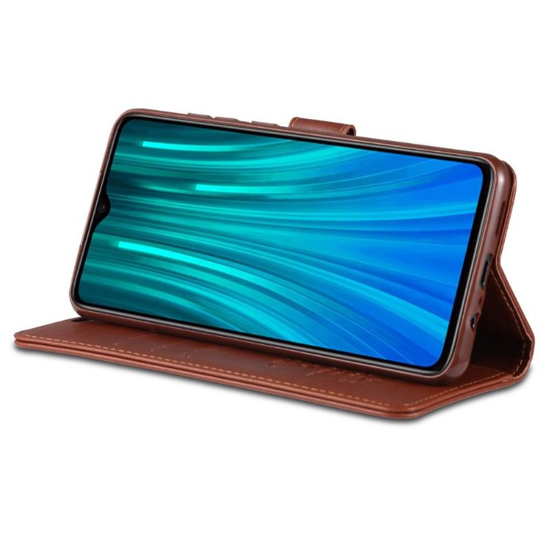 Flipové Pouzdro Na Xiaomi Redmi 9 Retro Kožený Efekt Azns