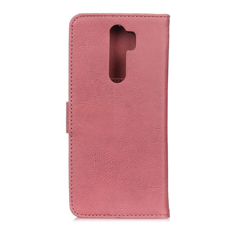 Kožené Pouzdro Na Xiaomi Redmi 9 Kožený Držák Karet Khazneh - Růžový