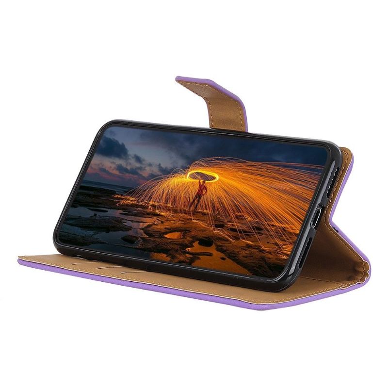 Pouzdra Na Xiaomi Redmi 9 Základní Umělá Kůže - Fialová