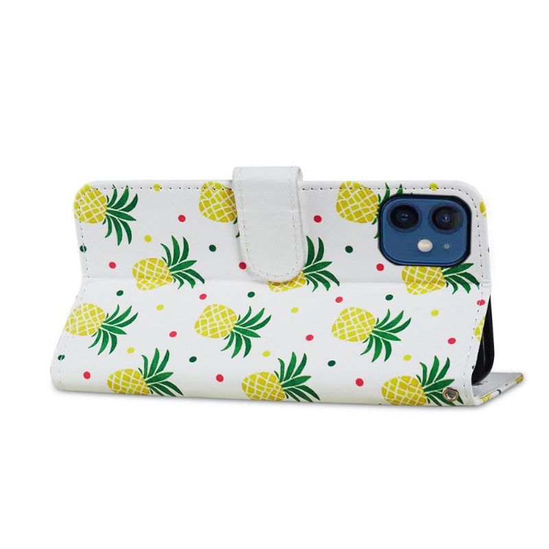 Flipové Pouzdro Na iPhone 12 Mini Ananas