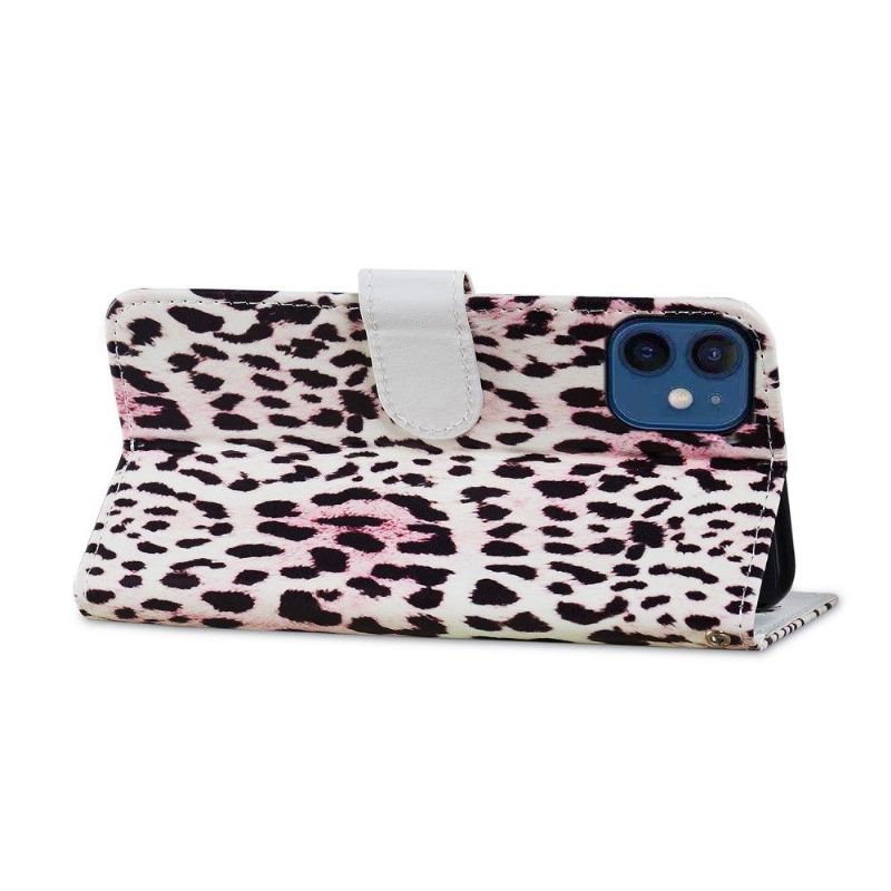 Flipové Pouzdro Na iPhone 12 Mini Leopardí Vzor