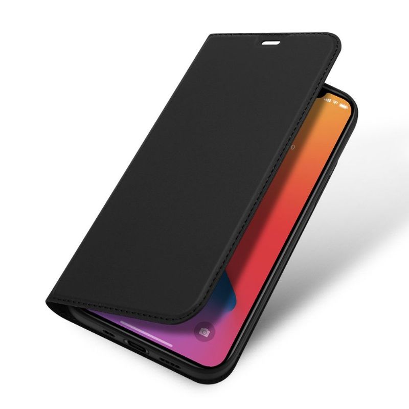 Flipové Pouzdro Na iPhone 12 Mini Obchodní Saténový Efekt