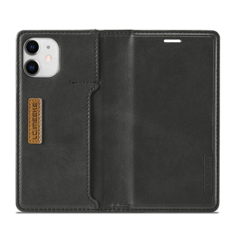 Kožené Pouzdro Folio Na iPhone 12 Mini Držitel Clementian Karty