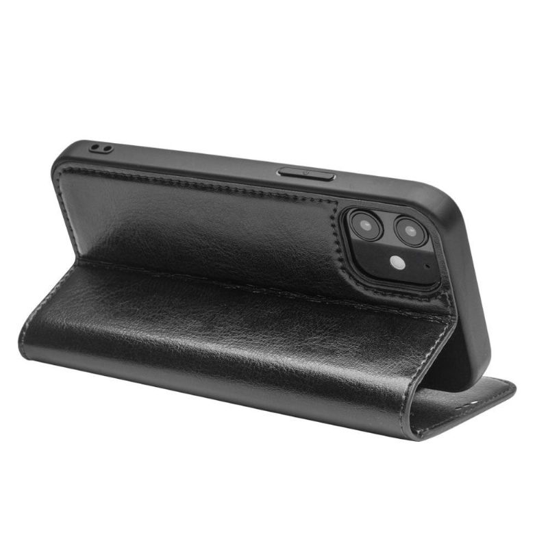 Kožené Pouzdro Na iPhone 12 Mini Pravá Kůže