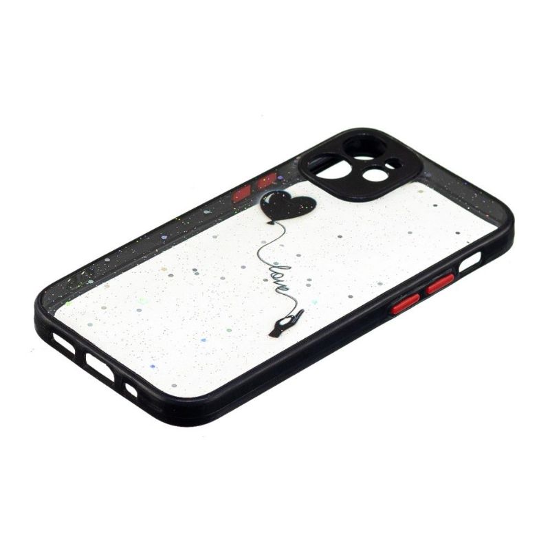 Kryt Na iPhone 12 Mini Létající Balónek Se Srdcem